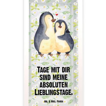 Mr. & Mrs. Panda Gartenleuchte XL Pinguin umarmen - Transparent - Geschenk, Laterne groß, Liebesgesc, Charmanter Blickfang