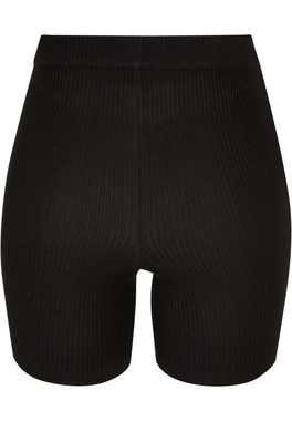 URBAN CLASSICS Radlerhose Urban Classics Damen Ladies Rib Knit Shorts (1-tlg)