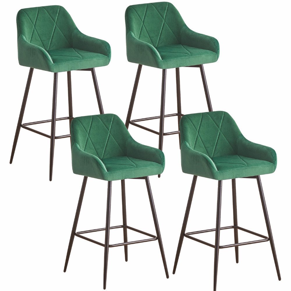 JYMTOM Barhocker Barstuhl mit Armlehne Gepolsterter Tresenhocker Bistrohock günstig online kaufen