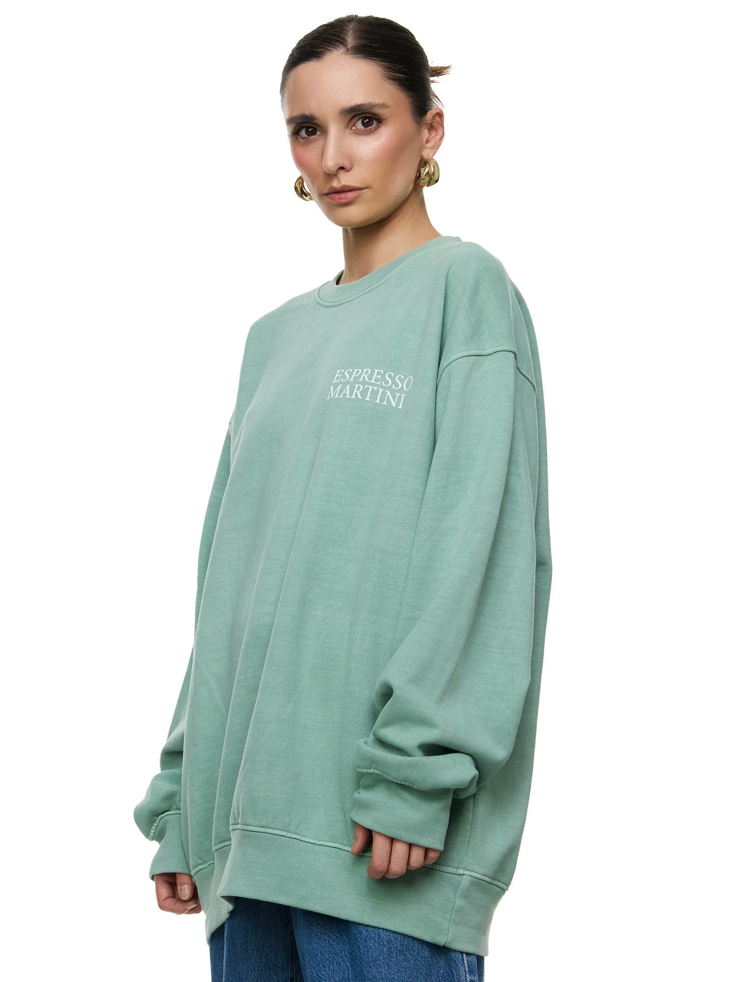 Worldclassca Sweatshirt Worldclassca Oversized Sweatshirt ESPRESSO Print La günstig online kaufen