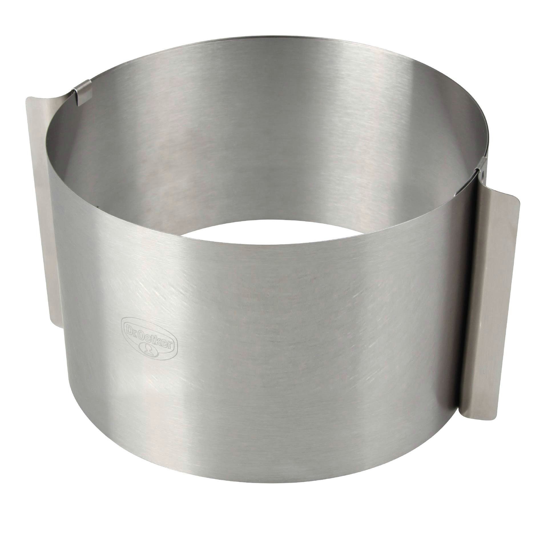 Dr. Oetker Küchenhelfer Tortenring Tortenring extra hoch 15 cm, verstellbar