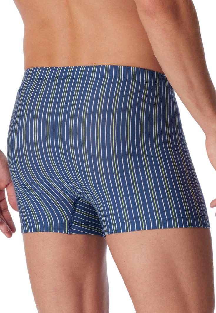Schiesser Boxershorts Unterwäsche 95/5 Organic Cotton mehrfarbig blau/schwarz 910 Herren
