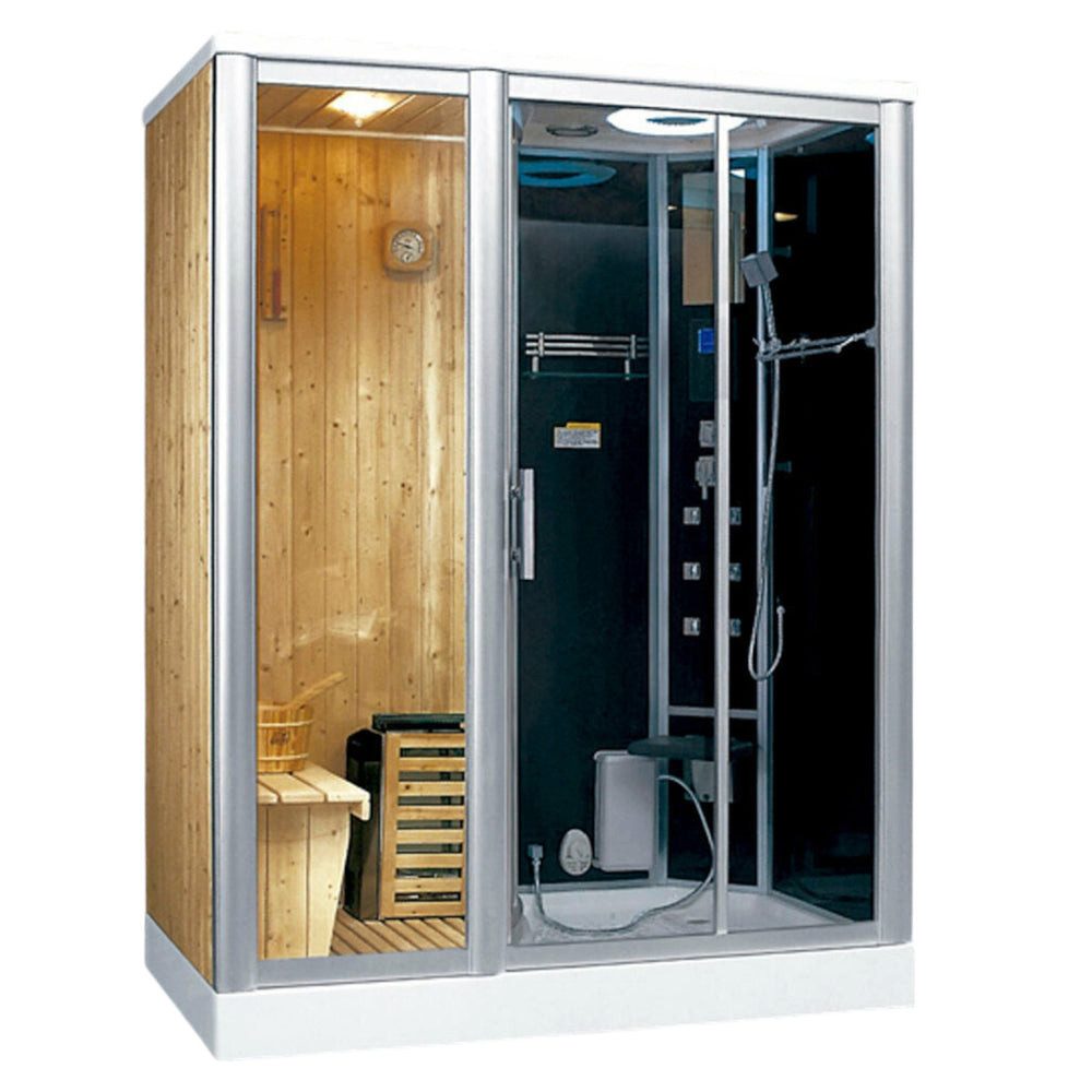 DEKO VERTRIEB BAYERN Dampfdusche XXL Luxus LED Dampfdusche+Sauna Kombi Sauna-Komplettdusche Duschtempel