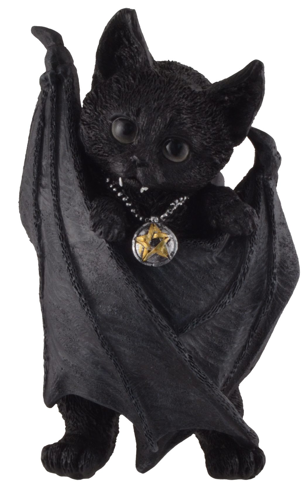 Vogler direct Gmbh Dekofigur Vampirkatze "Count Catula", Kunststein, Größe: LxBxH ca. 10x8x17cm