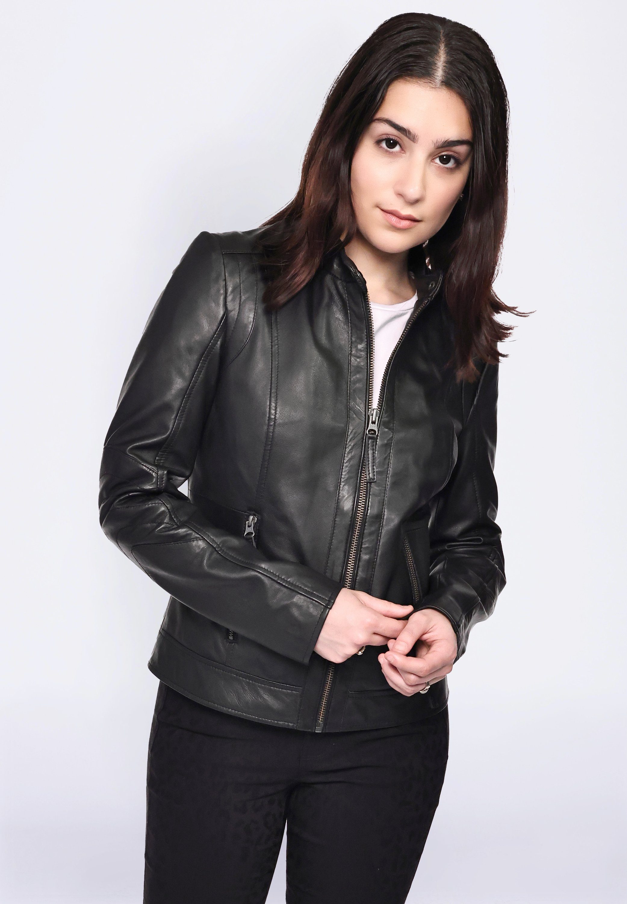 31019267 black MUSTANG Lederjacke