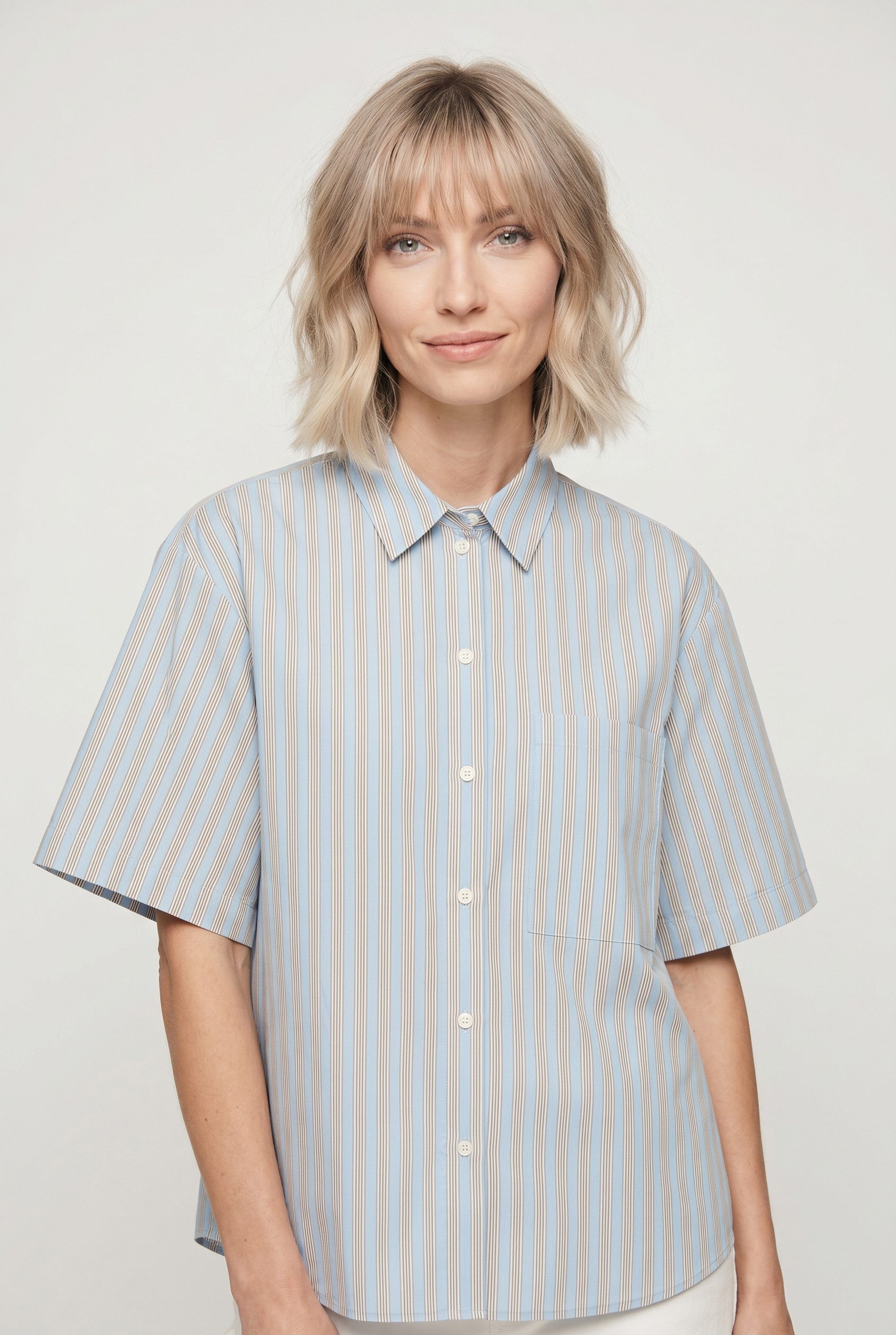 Marc O'Polo DENIM Kurzarmbluse