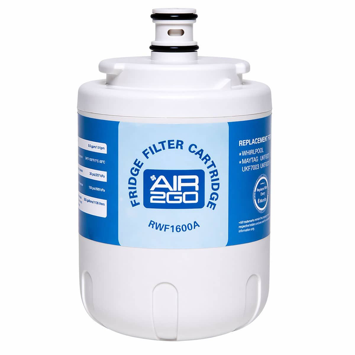 AIR2GO Wasserfilter für Arcelik 4830310100, Zubehör für Kühlschrankfilter für ARCELIK AP930S, AP930X, AP930, 4830310100, GNE35714S, GNE35714W, GNE35720P, GNE35720X, GNE45720P, GNE45720S, GNE45720W, GNE45720X, AP930X, Passend für Kühlschränke von ARCELIK