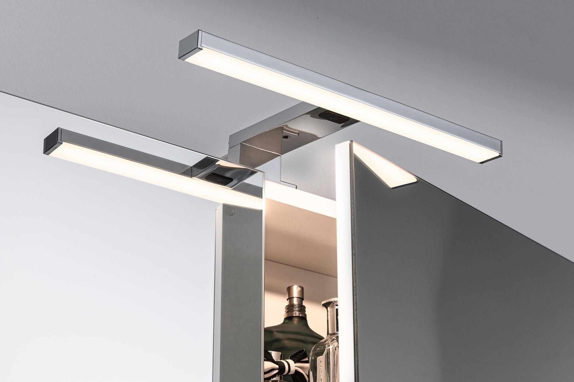 LED fest Spiegelleuchte Badezimmerleuchte integriert, Paulmann Tageslichtweiß, Selo,
