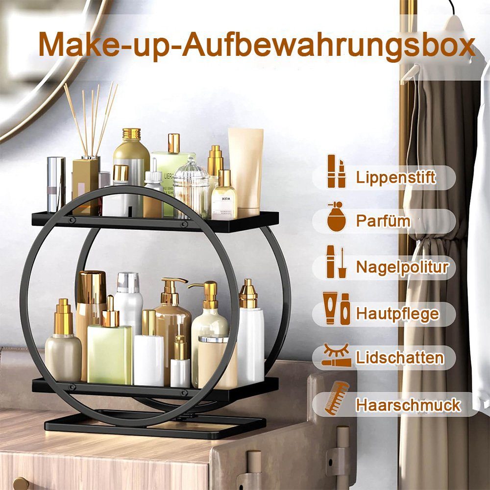 Badezimmer Organizer Mit 2 Ebenen & 2 Schubladen - Stauraum Für Make-up, Parfüm & Pflege