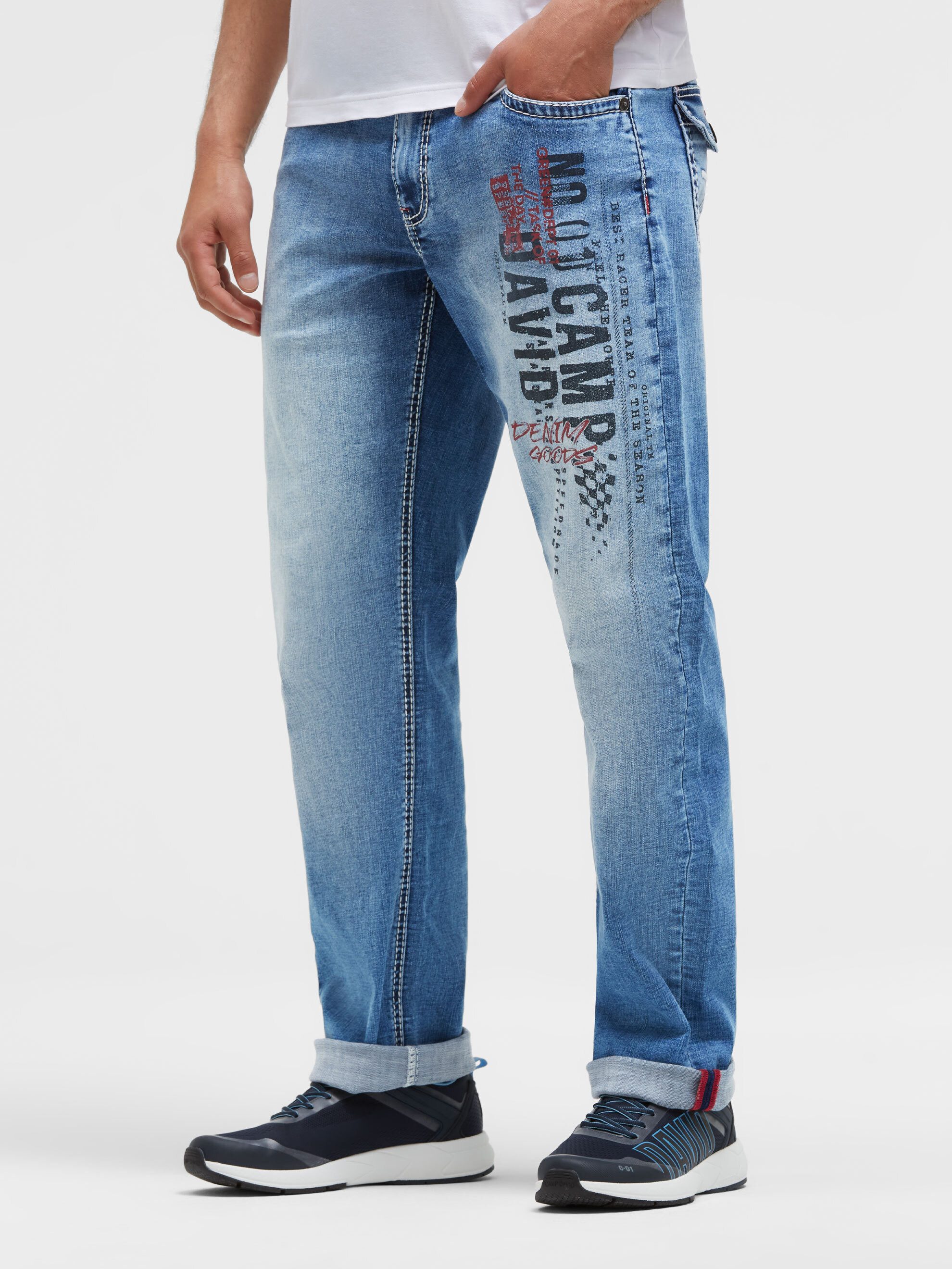CAMP DAVID Comfort-fit-Jeans mit normaler Leibhöhe