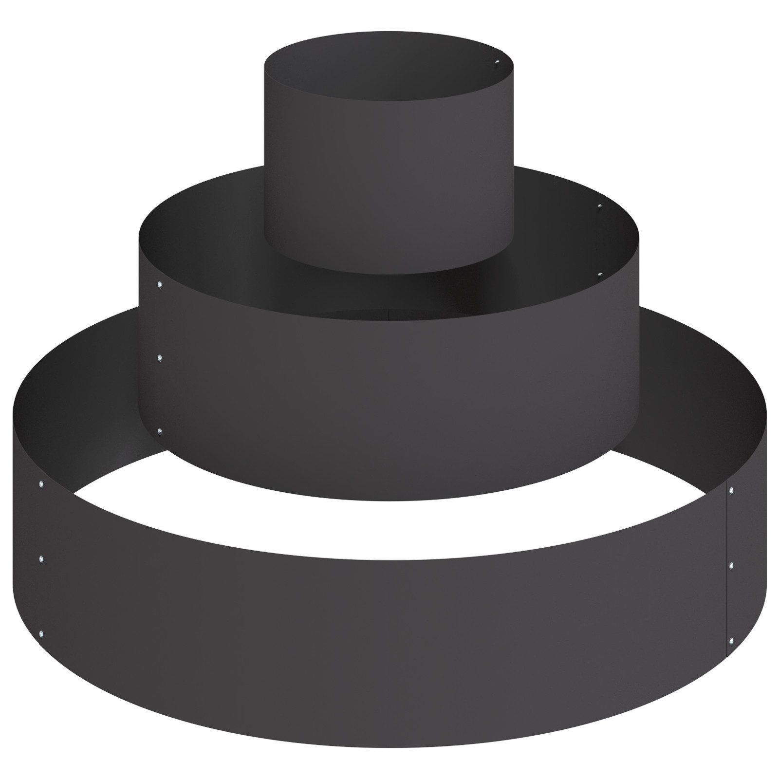 vidaXL Blumentopf Metallpflanzgefäß Stahl/schwarz Stahl Groß günstig online kaufen