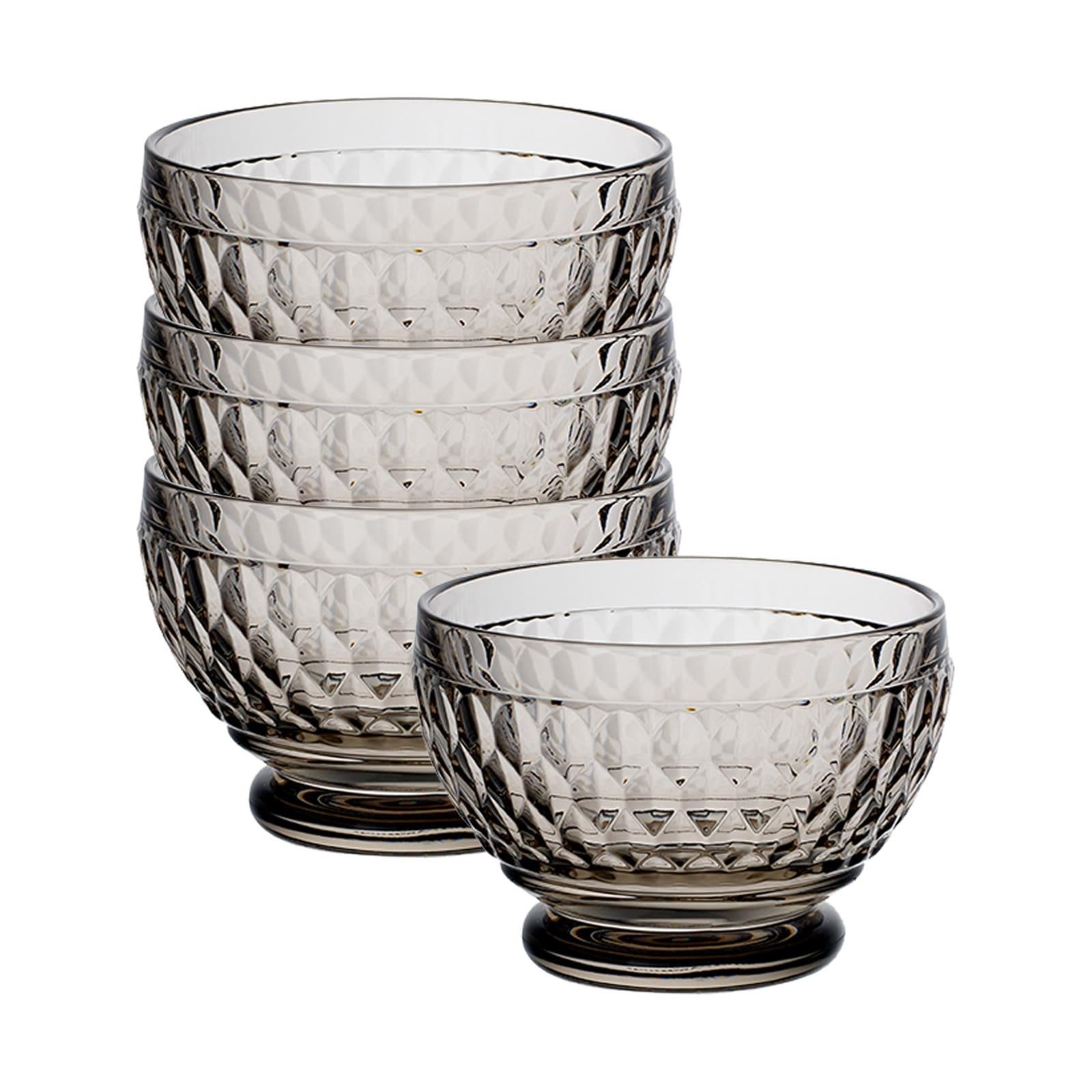 Villeroy & Boch Schale Boston Coloured Dessertschalen ø 11,7 cm 4er Set, Glas, (4 Schalen, 4-tlg)