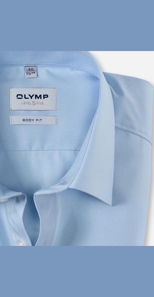 6090/12 Kurzarmhemd OLYMP Hemden blau