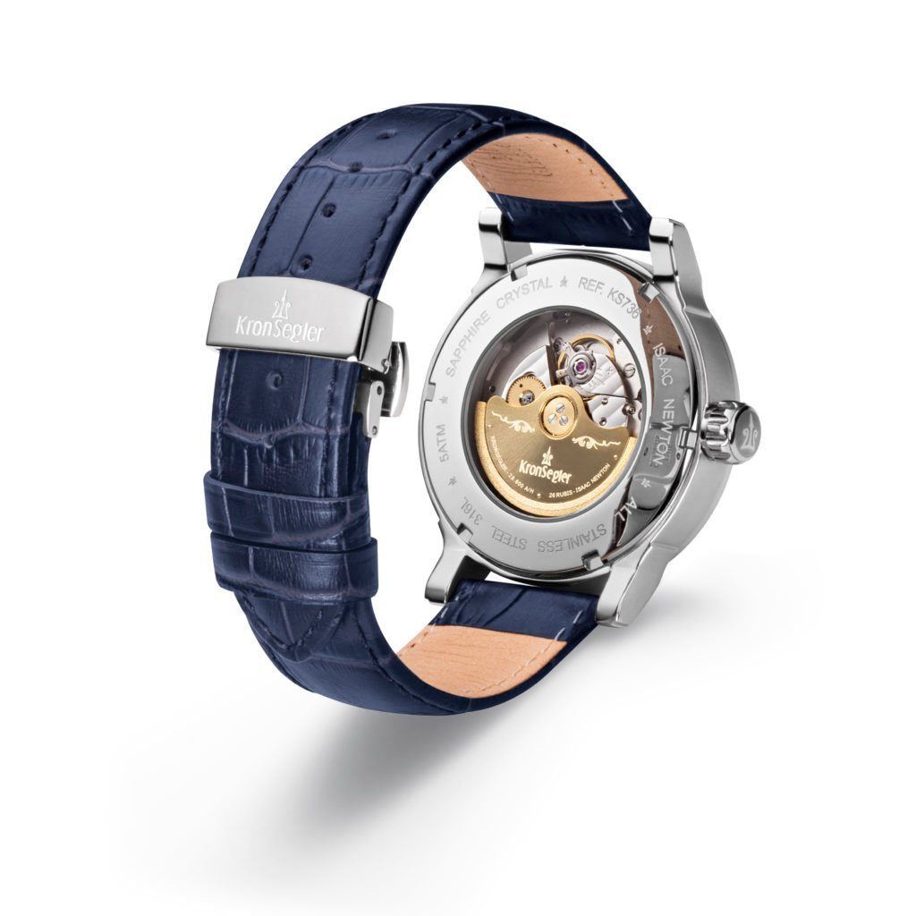 Kronsegler Automatikuhr Isaac Newton Principia Mathematica, Herrenuhr, Gangreservenanzeige, Datum, 24 h