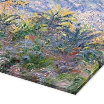 Posterlounge Acrylglasbild Claude Monet, Garten in Bordighera, Wohnzimmer Malerei