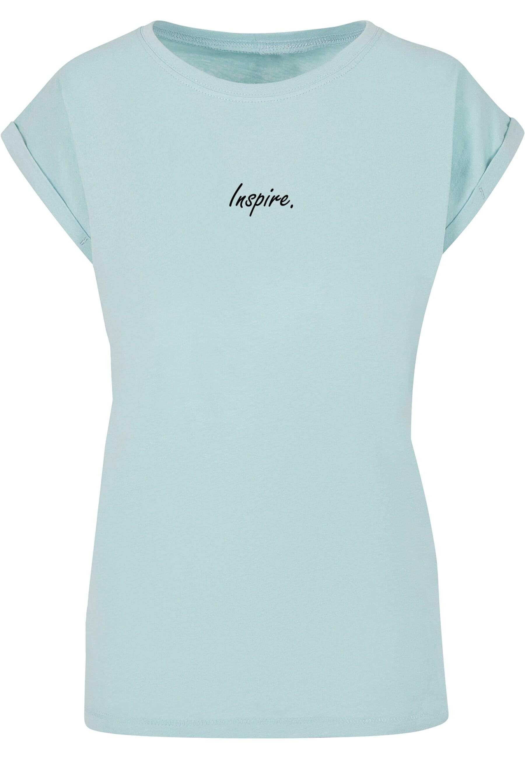 T-Shirt Tee Ladies Merchcode Shoulder Damen Extended (1-tlg) Inspire