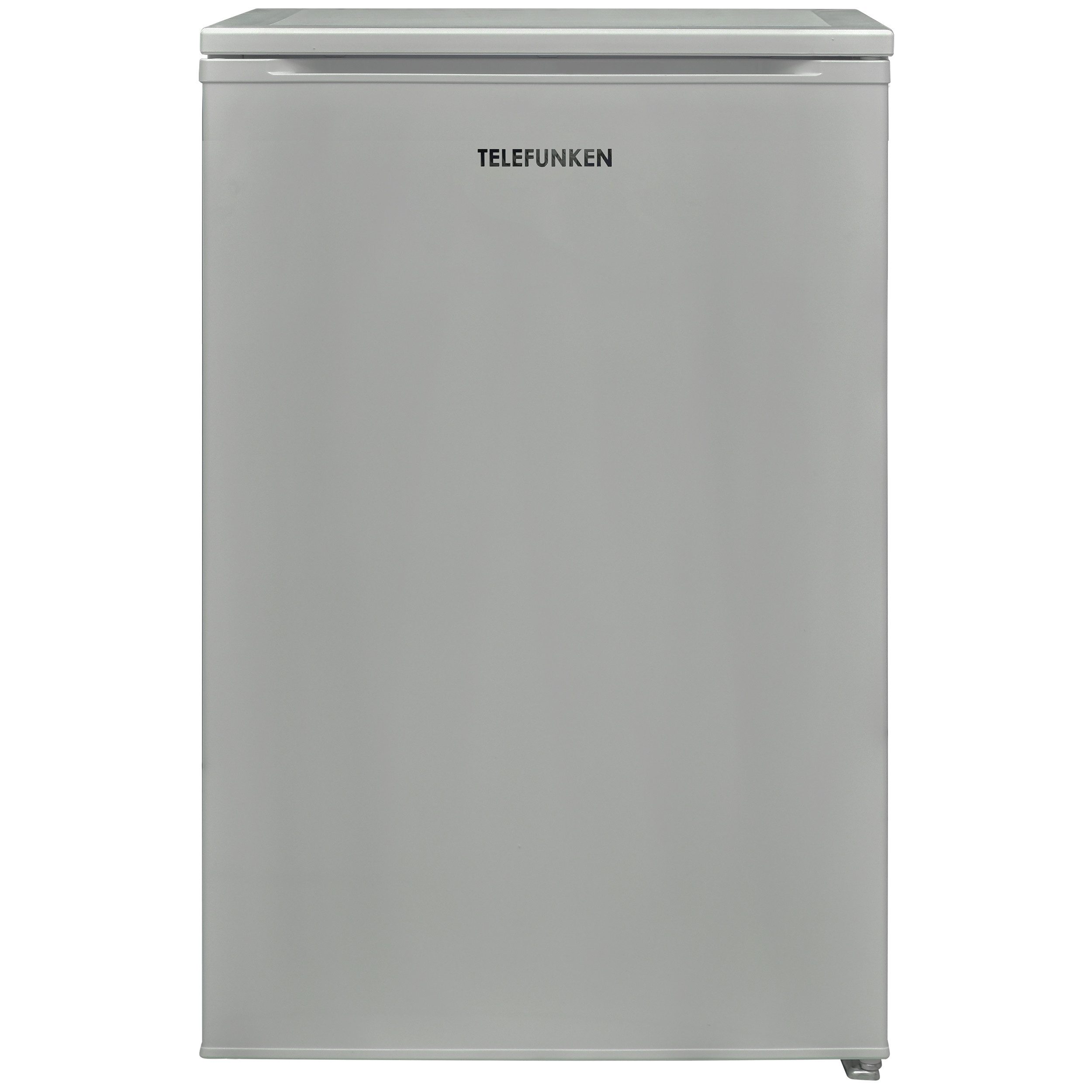 Telefunken Kühlschrank C-135-100-S, 83.8 cm hoch, 54 cm breit, 135 Liter Nutzinhalt, ohne Gefrierfach, klein, freistehend, silber