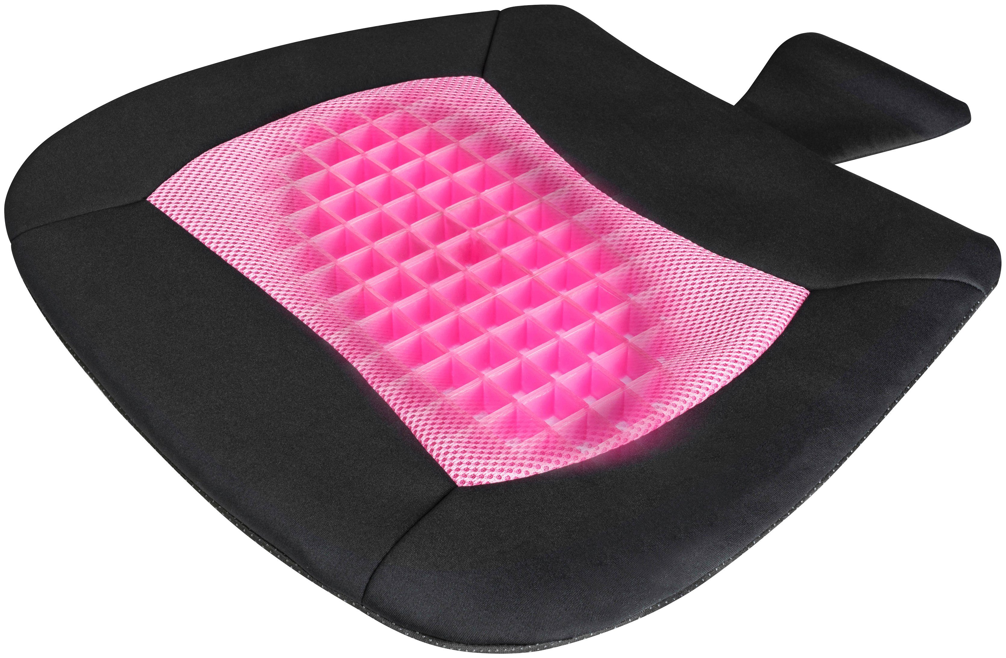 WALSER für 42x46x2,5 Sitzkissen pink/schwarz cm Autositze, Cool Touch,