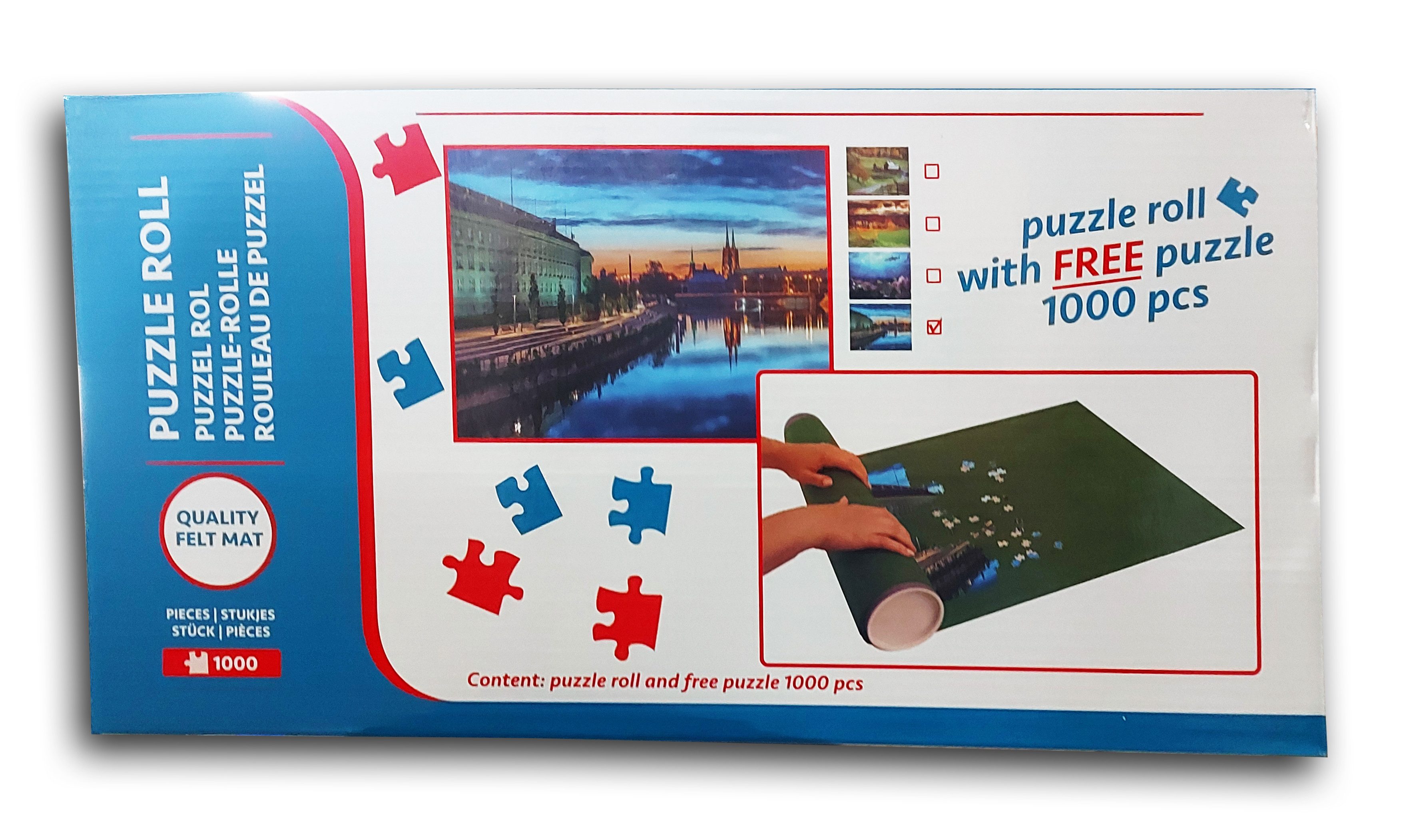 Otto Simon Puzzle Puzzlematte Puzzle & Rolle 1000 Teile inkl. Gratis 1.000 Teile Puzzle, Puzzleteile