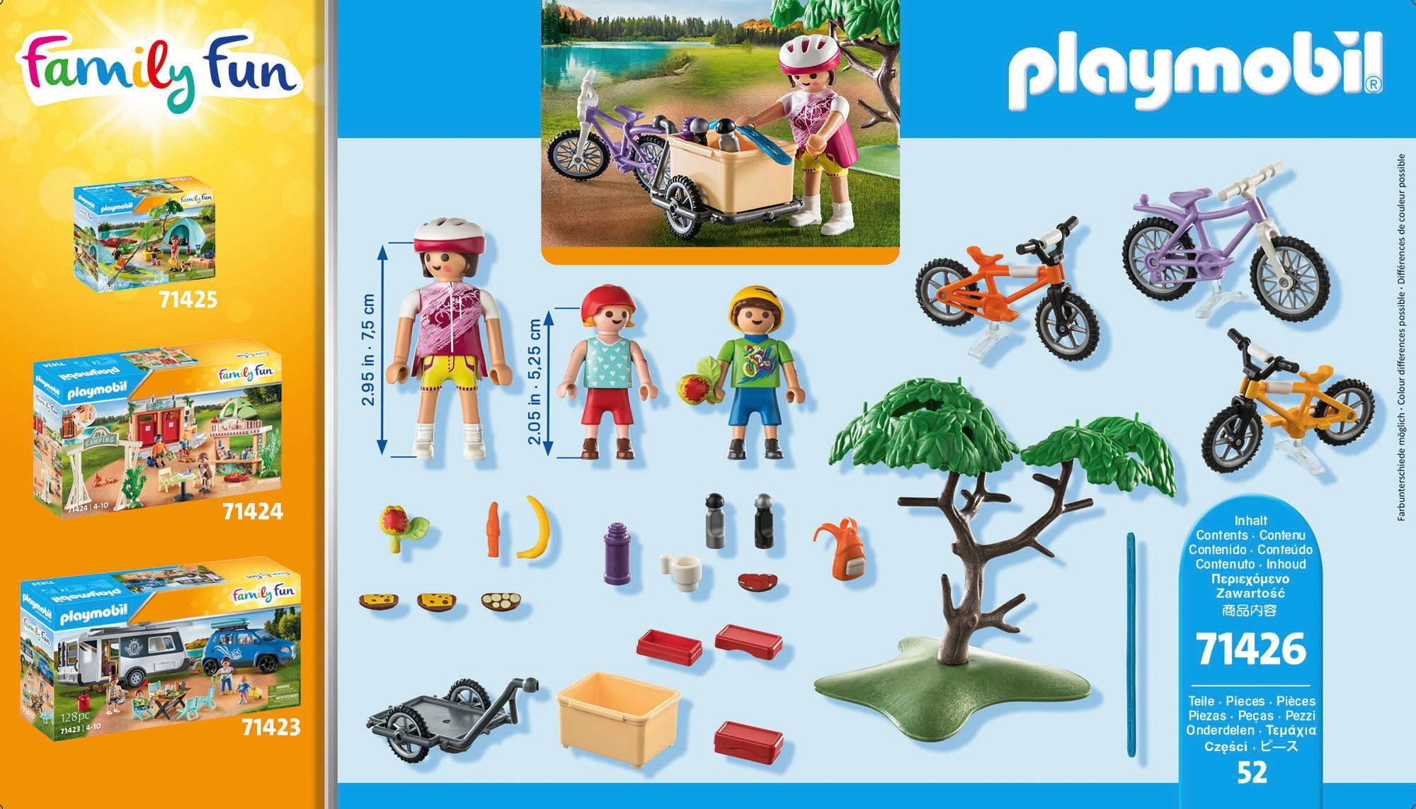 Mountainbike-Tour & Konstruktions-Spielset Family Playmobil® Fun, St) (71426), (52