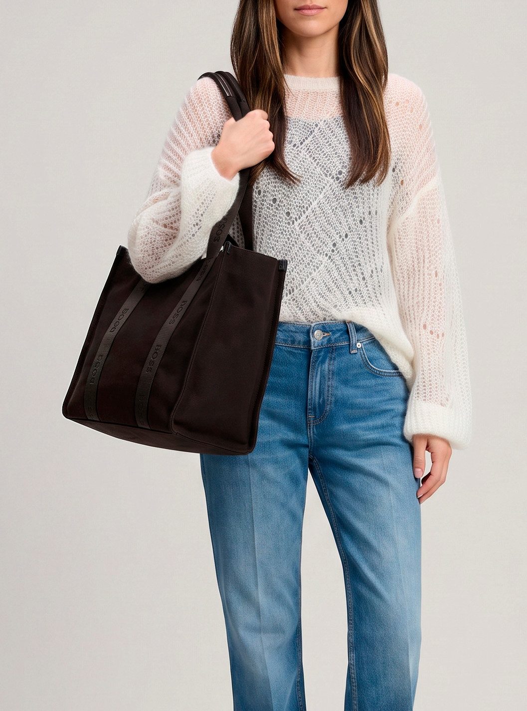 BOSS Tragetasche Sandy Tote, Shopper, Umhängetasche, Schultertasche