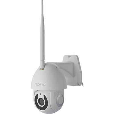 Sygonix PTZ WLAN Außenkamera 1080P Smart Home Kamera (mit 2-Wege-Kommunikation, mit Schwenk-Neige-Zoom-Funktion (PTZ)