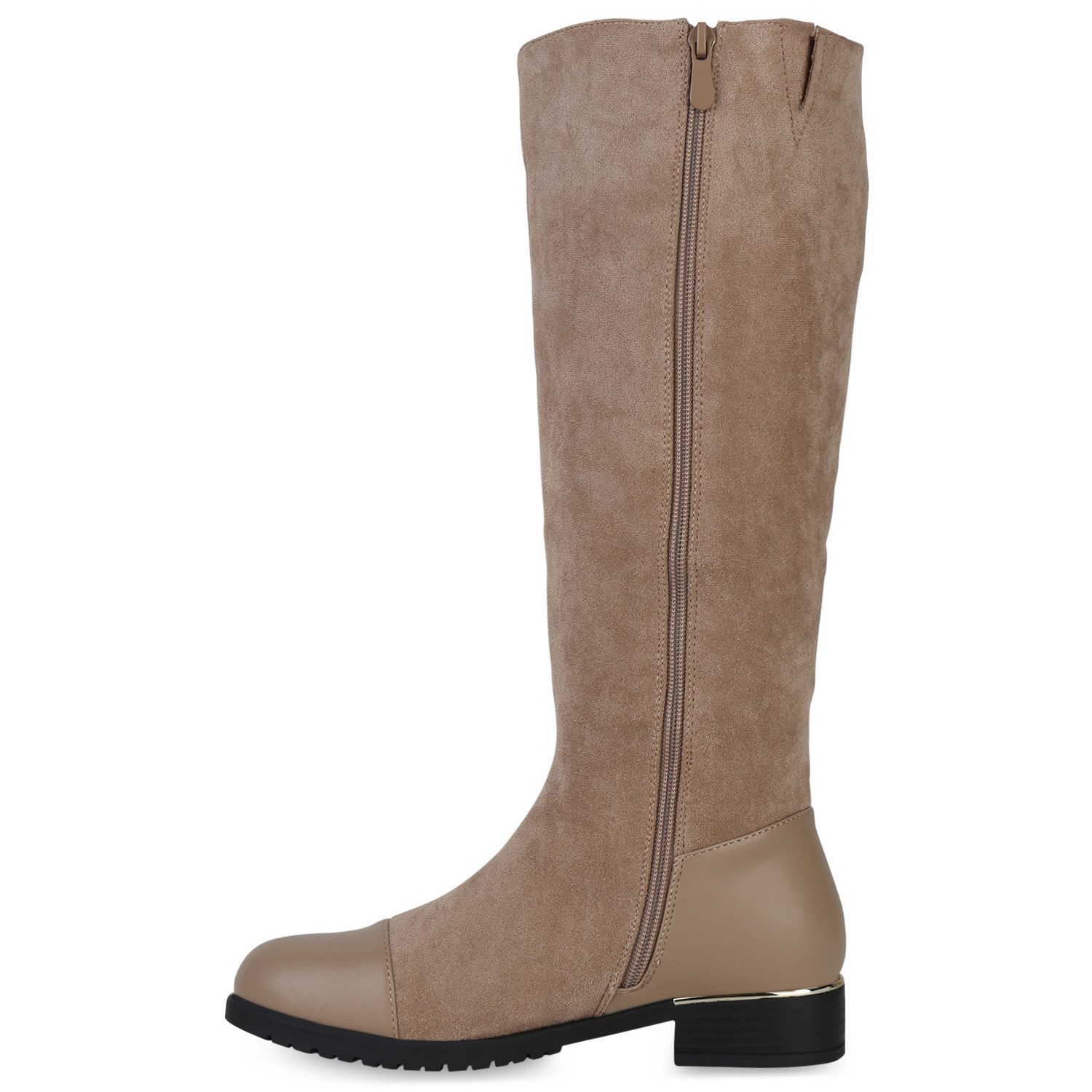 VAN HILL 840545 Stiefel Damen Leicht Gefütterte Klassische Stiefel Profil-Sohle