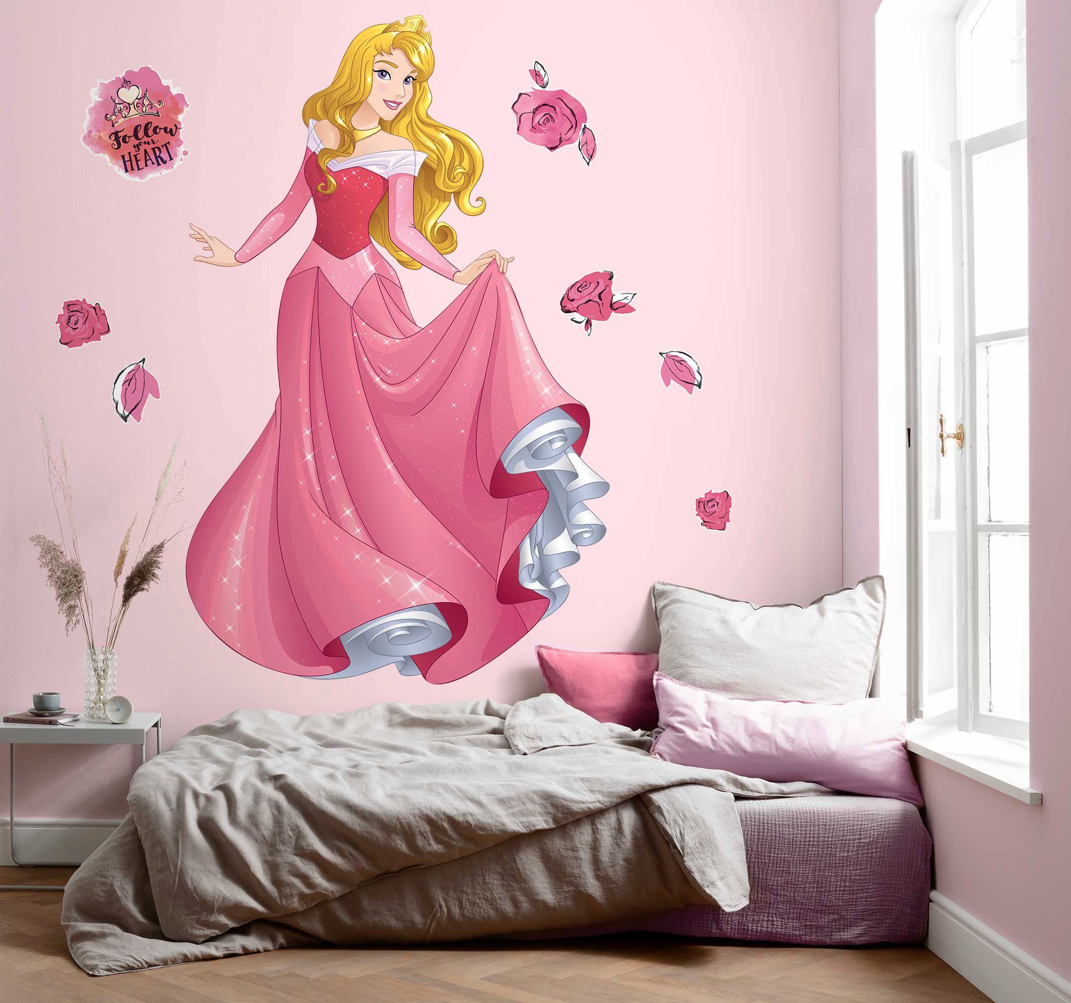 Komar Vliestapete Selbstklebende Vlies - Aurora XXL - Größe 127 x 200 cm, glatt, bedruckt, (1 St), Kinderzimmer