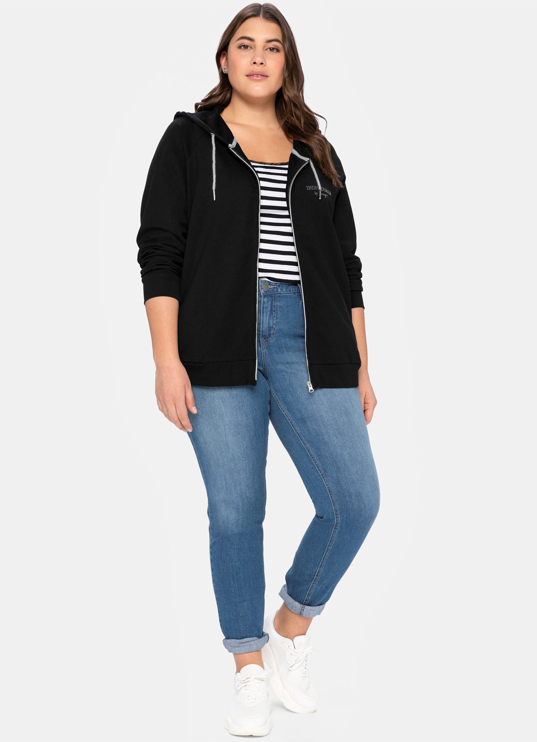 Sheego Shirtjacke Sweatjacke günstig online kaufen