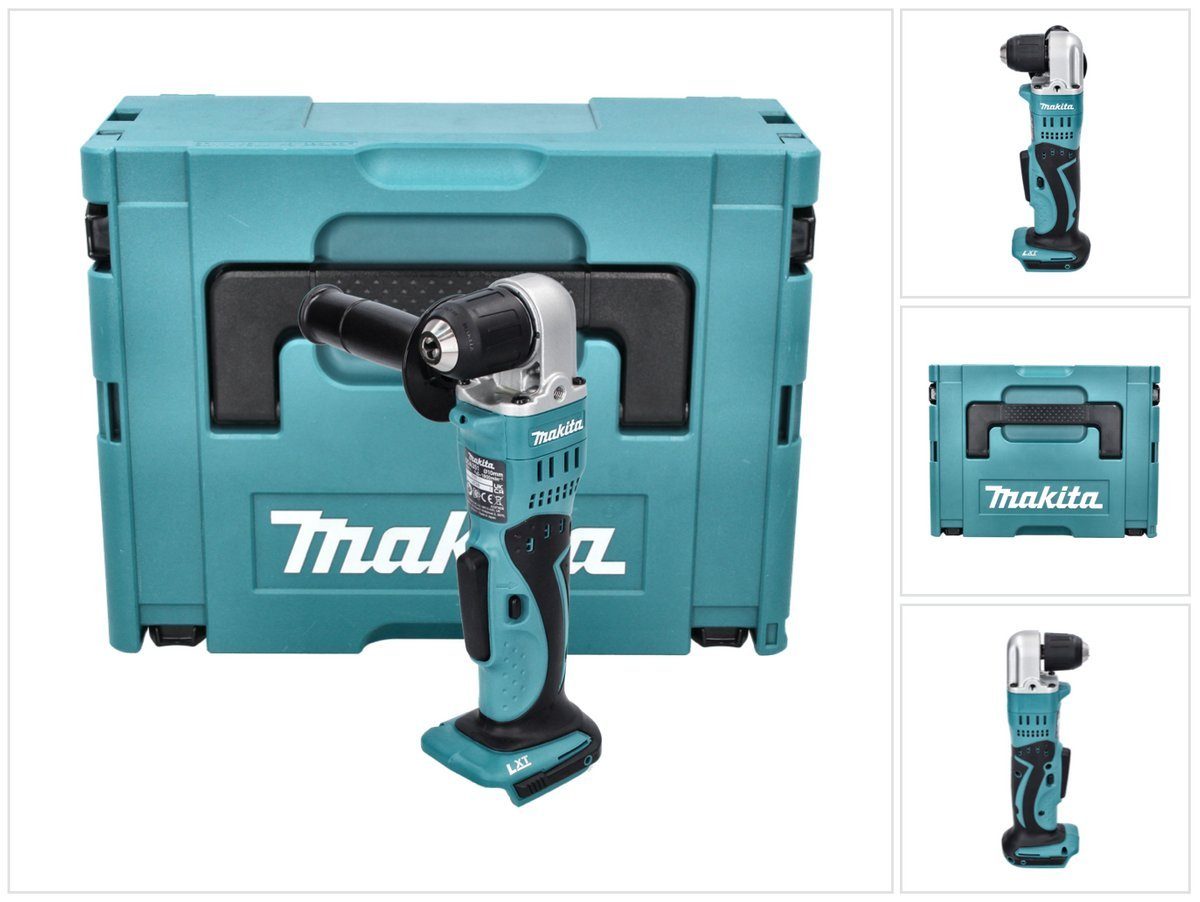 Makita Winkelbohrmaschine DDA 351 ZJ Akku Winkelbohrmaschine 18 V 13,5 Nm + Makpac - ohne Akku