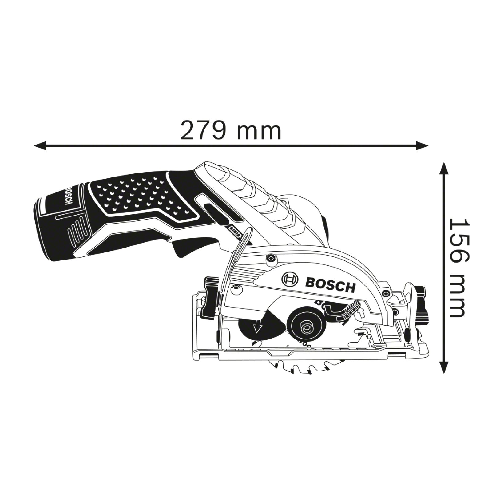 BOSCH Akku-Handkreissäge Bosch Akku-Kreissäge GKS 12V-26 12 V Ø 85 mm / 1x 3,0 Ah Akku + Ladege
