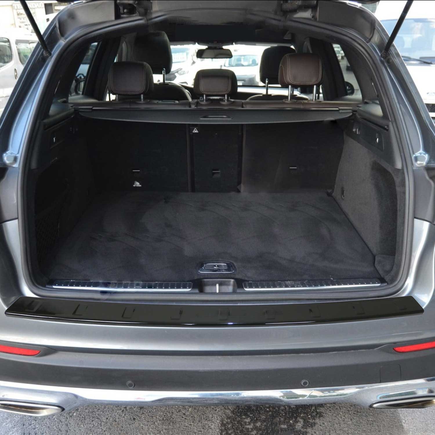 OMAC Ladekantenschutz für Mercedes GLC Klasse X253 2015-2022 Acryl Schwarz, Zubehör für Mercedes GLC Klasse X253 2015-2022, Langlebig,Einfache Reinigung,Einfache Installation,Rostbeständig