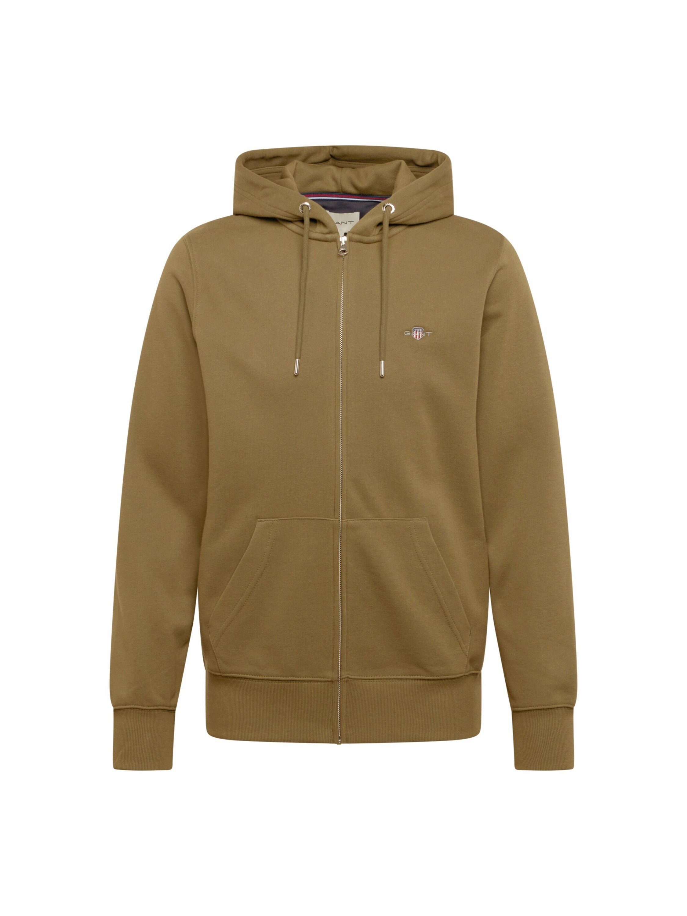 Gant Sweatjacke (1-tlg) Grün