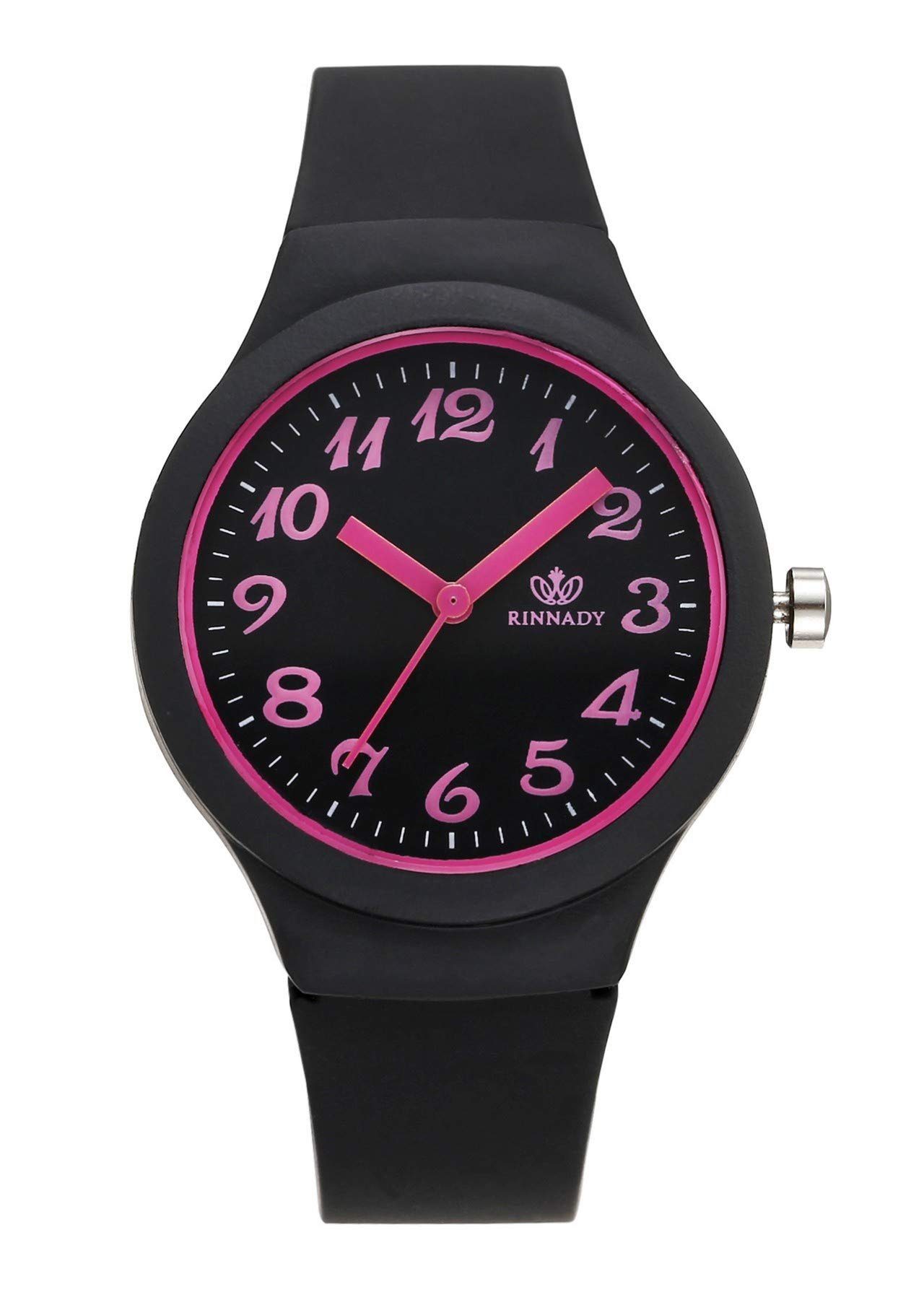 Housruse Quarzuhr Armbanduhr Candy Farbe Silikonband Sportuhr arabische  Ziffern