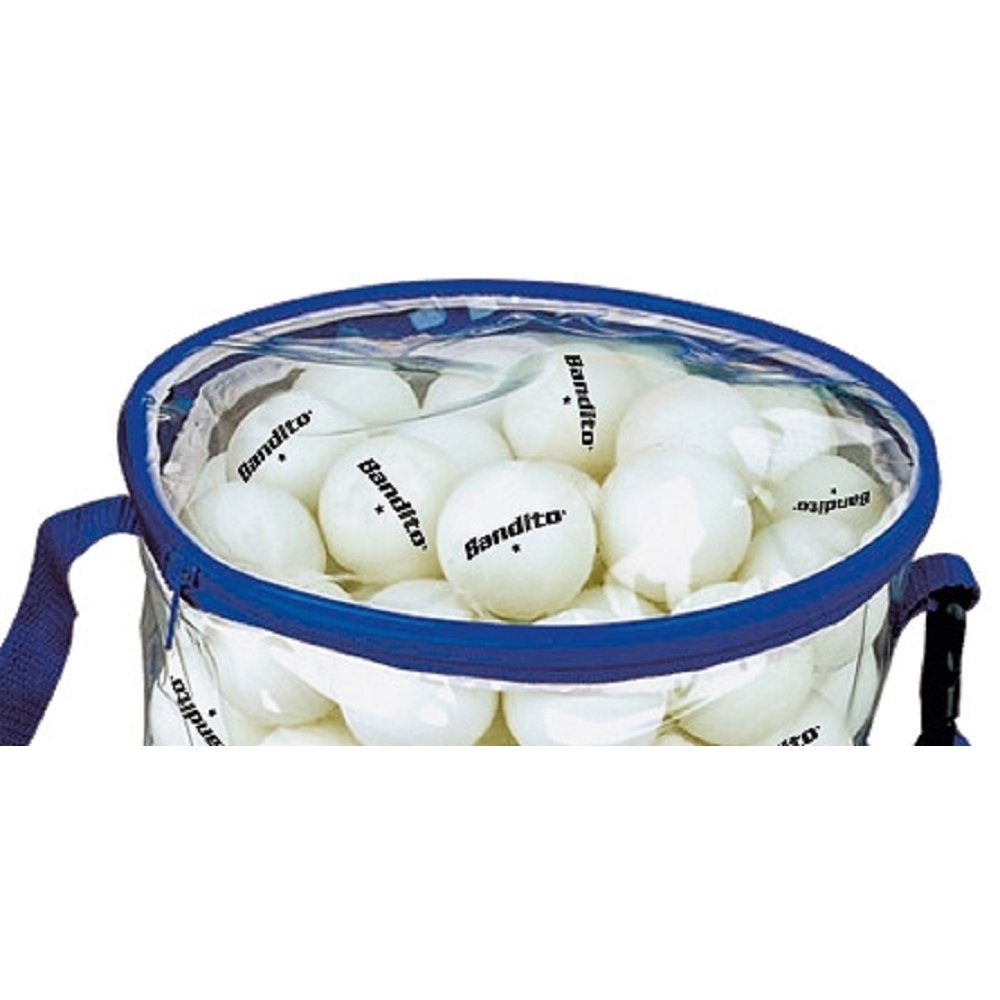 Bandito Tischtennisball TT-Bälle * 100 Stück inkl. Tragetasche, weiß (Spar-Set, 100-St), 100 Stück