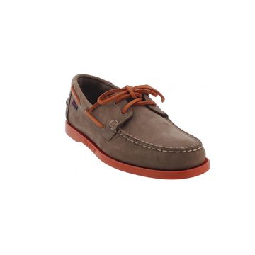 Sebago Docksides, Nubuck, Brown Taupe / Orange, Men 7000GA0-A70 Bootsschuh