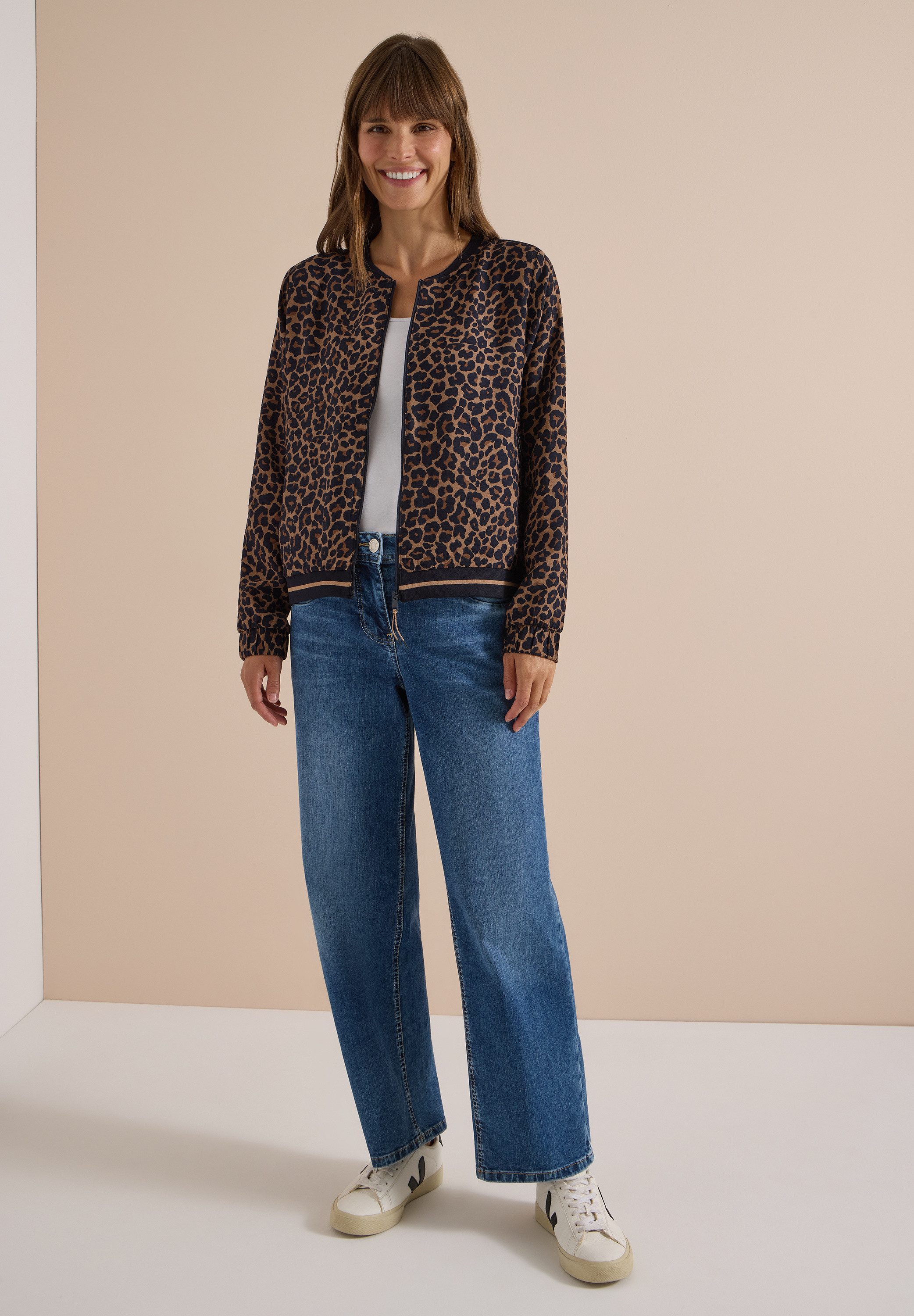 CECIL Blouson aus softem Materialmix