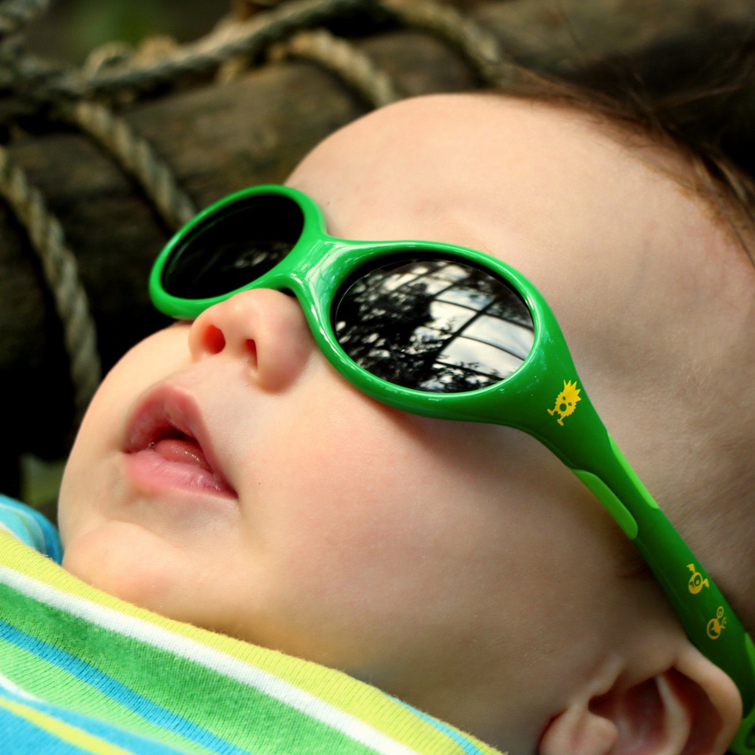 (in pfiffigen Farben Jahre Sonnenbrille, 0-2 ActiveSol Flexibel Motiven) bunten mit Monster SUNGLASSES & Sonnenbrille & Unzerstörbar Baby Mädchen, Jungen &