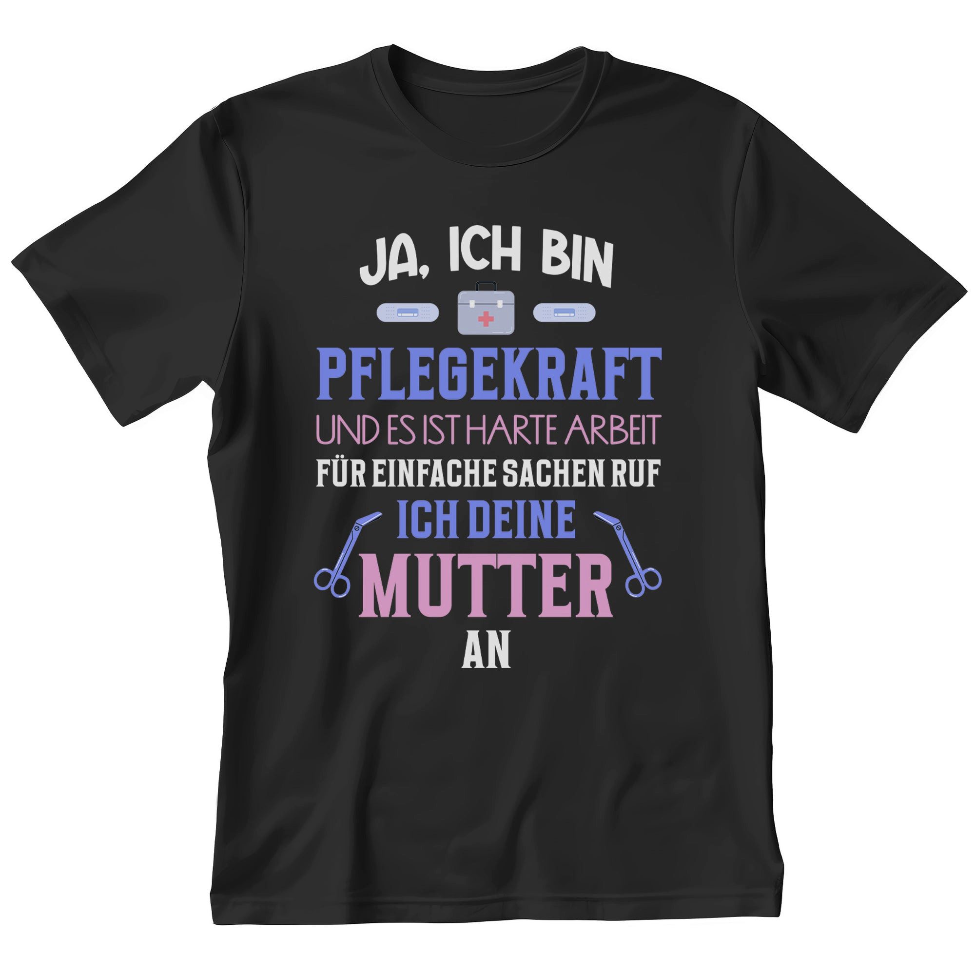 T-Shirt Pflegekraft Geschenk Männer Spruch Beruf Ausbildung Abschluss