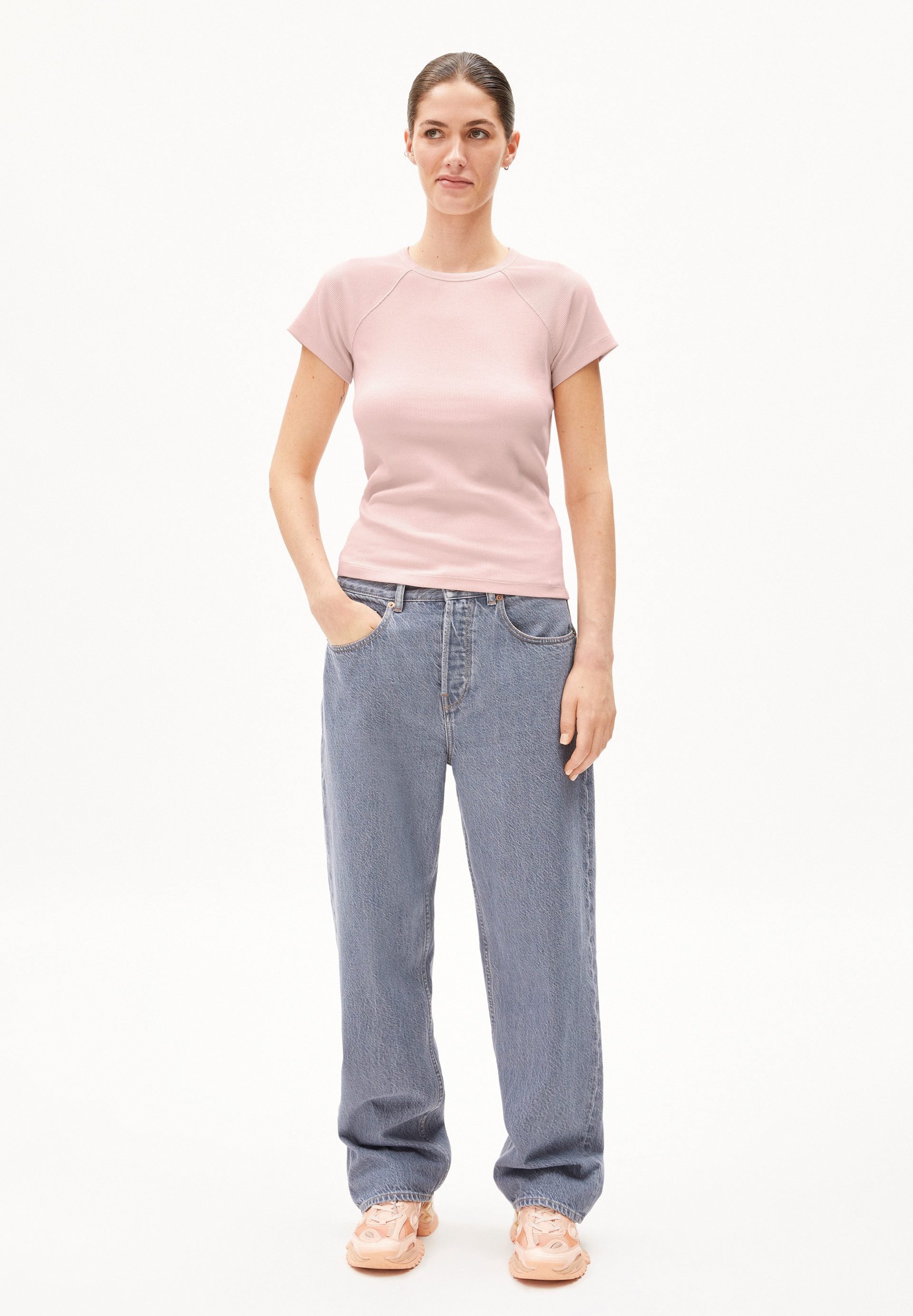 Armedangels T-Shirt HANJAA Ripp-T-Shirt aus Bio-Baumwoll günstig online kaufen