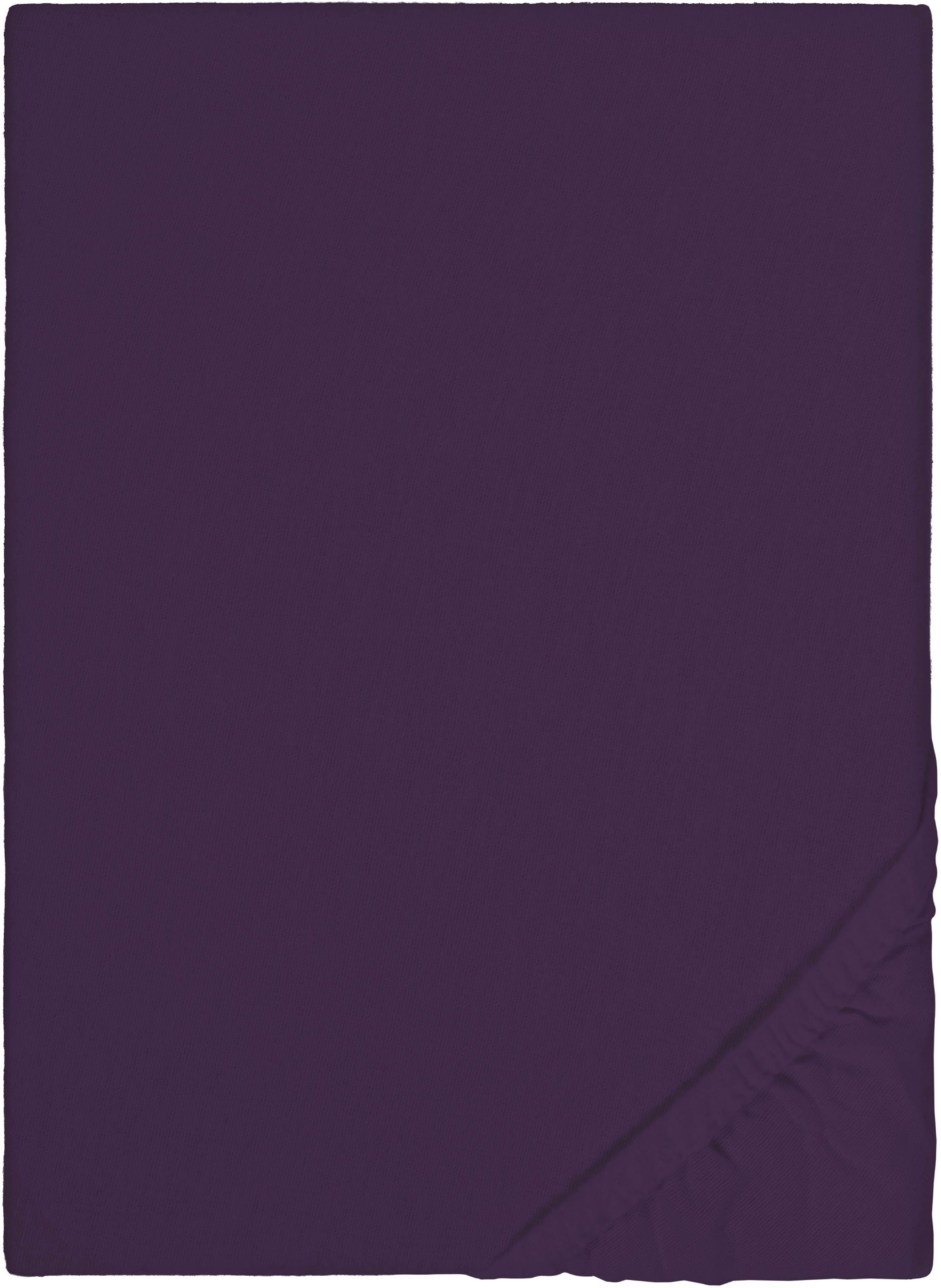 Biberna Spannbettlaken Biber in Gr. 90x200, 140x200 oder 180x200 cm, Biber, günstig online kaufen