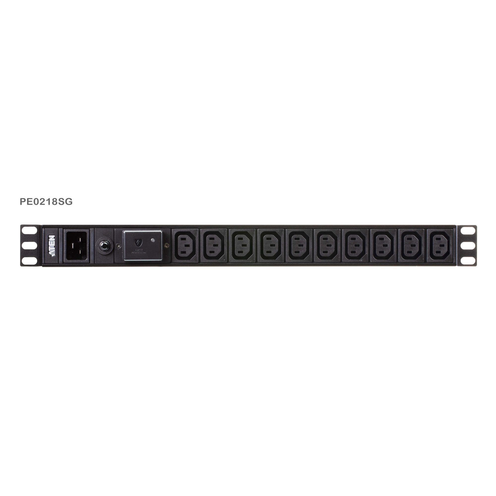 Aten ATEN PE0218SG 19" Stromverteilung 1HE 17-Port IEC-C13 + 1x C19 Basic P Netzwerk-Patch-Panel
