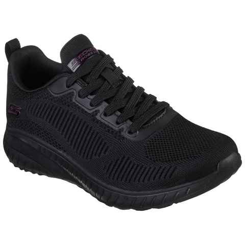 Skechers BOBS SQUAD CHAOS - FACE OFF Sneaker, Maschinenwäsche, G-Weite, Freizeitschuh, Halbschuh, Schnürschuh