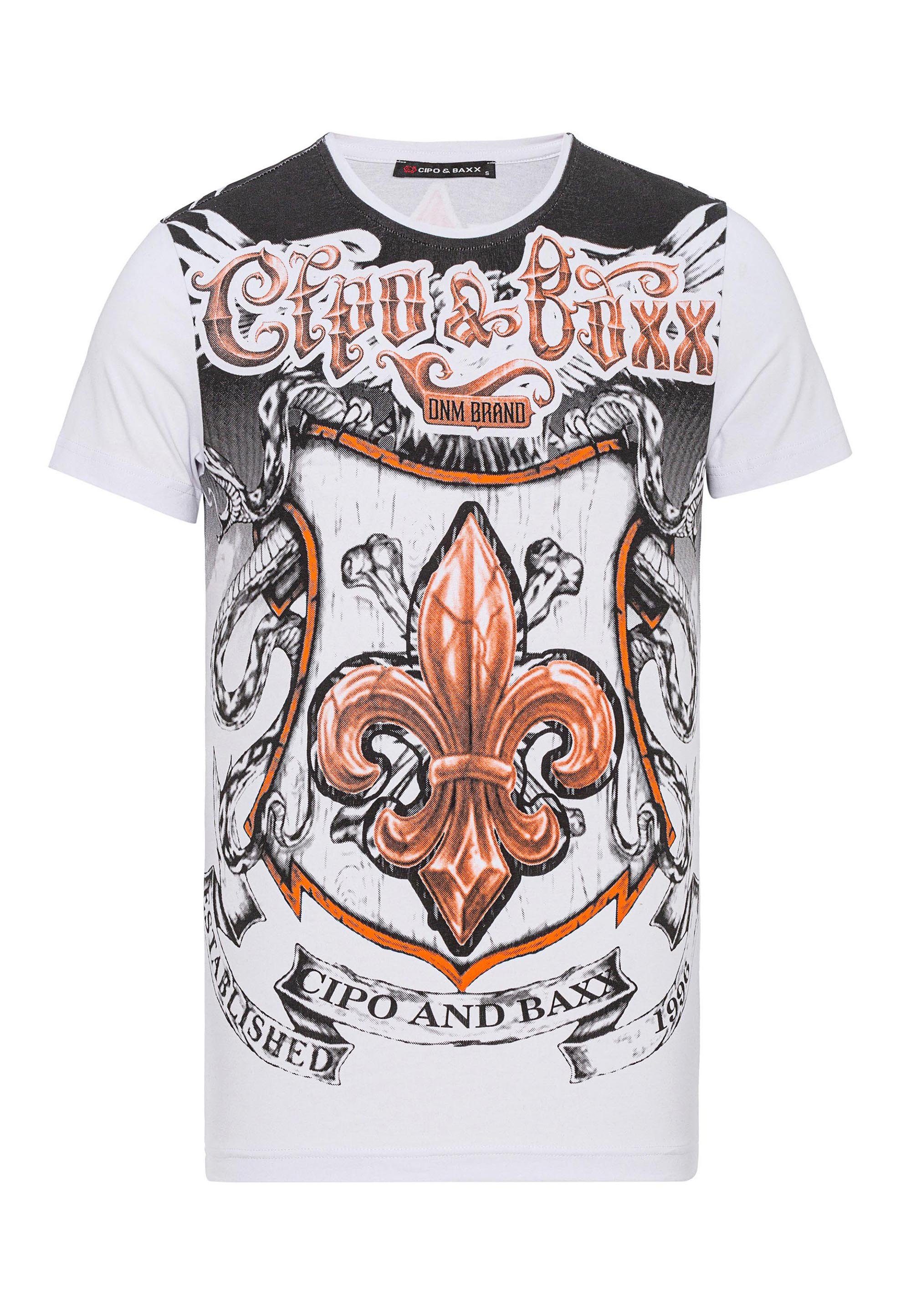 Cipo Wappenprints T-Shirt coolen Baxx & mit weiß