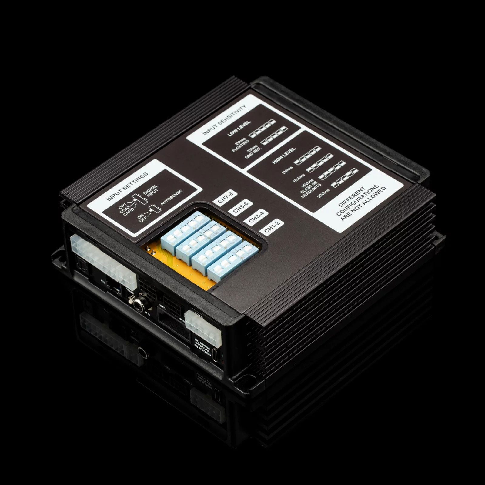 Gladen MOSCONI PICO 8, 10 DSP V2, 8 Kanal PWM Verstärker mit integriertem DSP Endverstärker (Anzahl Kanäle: 8)