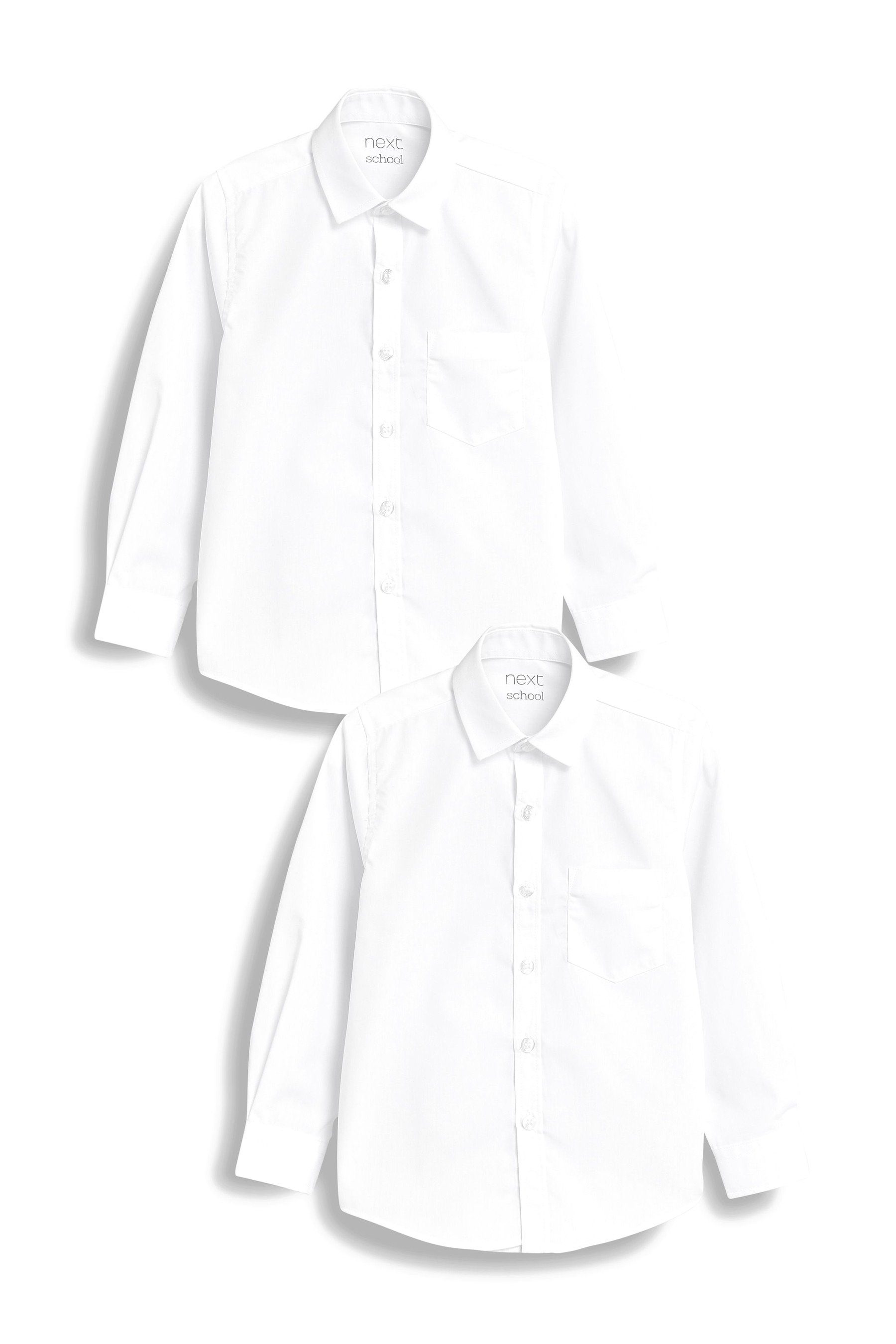 Langarmhemd Langarmhemden im Slim-Fit (3 - 17 Jahre), 2er-Pack