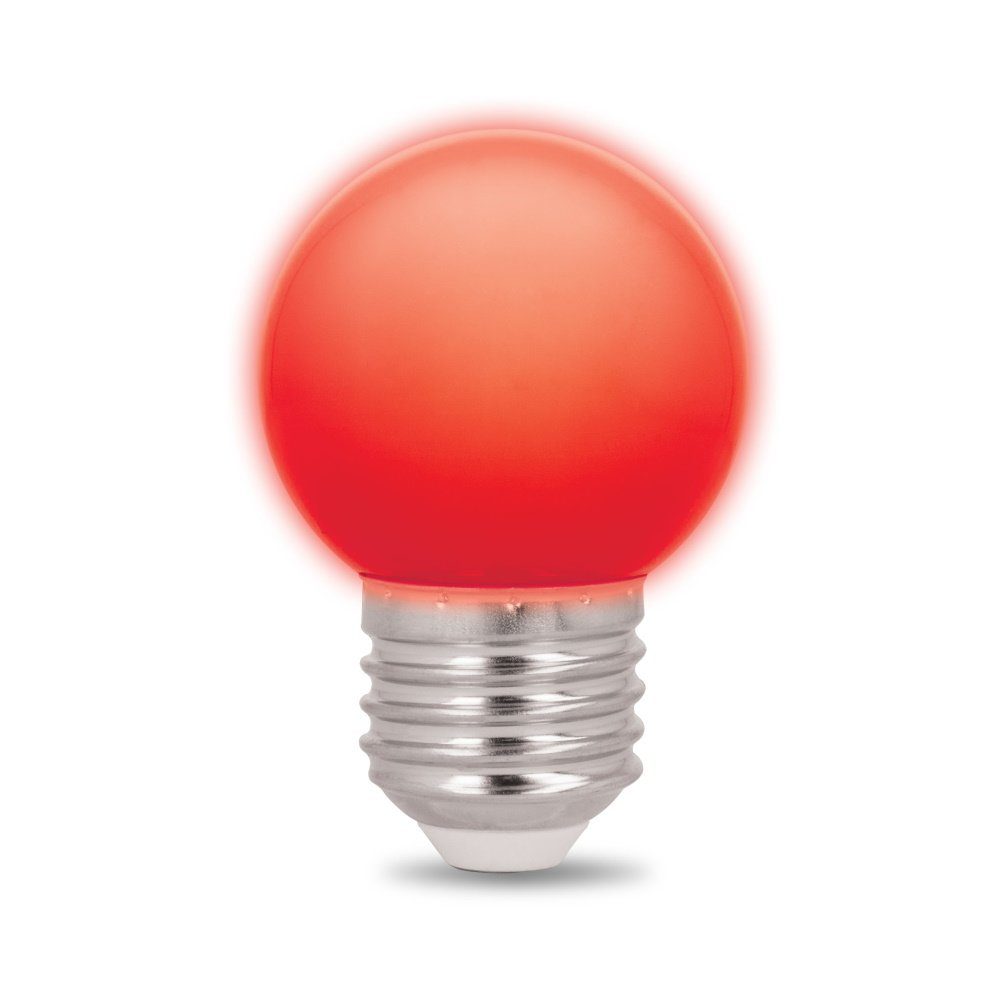 Forever Light LED-Leuchtmittel 2W LED E27 G45 Glühbirnen LED Beleuchtung Farbige Leuchtmittel 230V, 1 St.