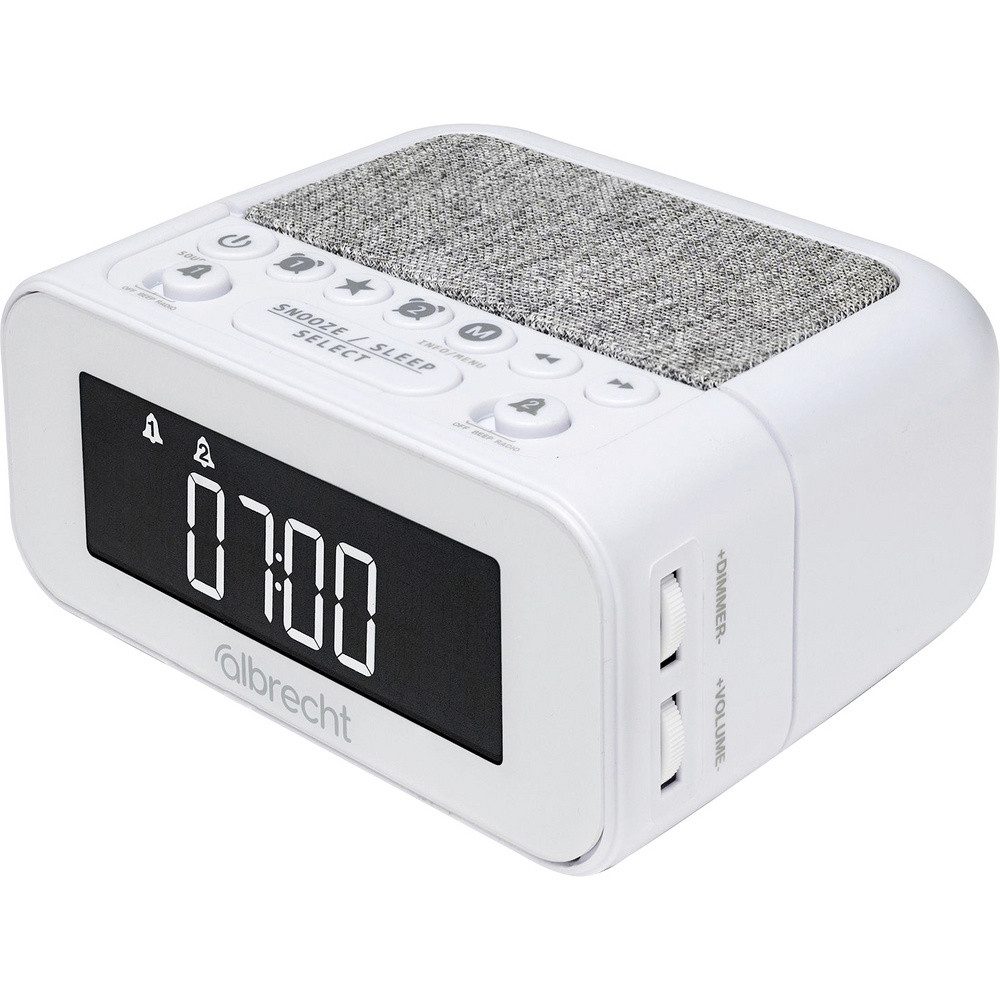Albrecht Albrecht DR 451 Radiowecker DAB+, UKW Weiß Radio