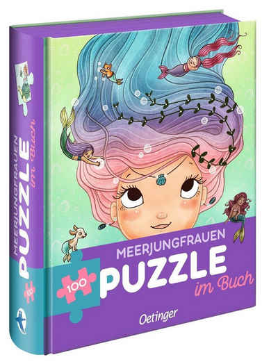 Oetinger Puzzle Meerjungfrauen. Puzzle im Buch. 100 Teile, 100 Puzzleteile