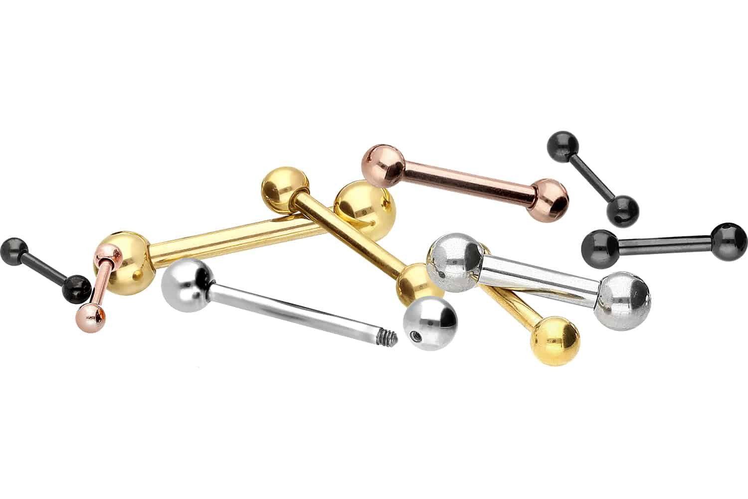 PIERCINGLINE Brustwarzenpiercing Chirurgenstahl Barbell (Barbells, 1-tlg) günstig online kaufen